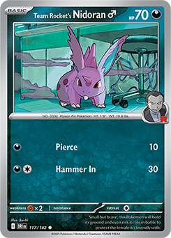 Team Rocket's Nidoran M - 117/182 [SV10: Destined Rivals]