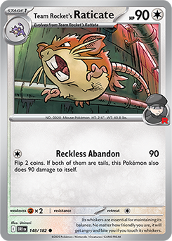 Team Rocket's Raticate - 148/182 [SV10: Destined Rivals]