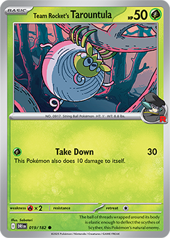 Team Rocket's Tarountula - 019/182 [SV10: Destined Rivals]