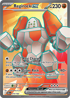 Regirock ex (214/182) [SV10: Destined Rivals]