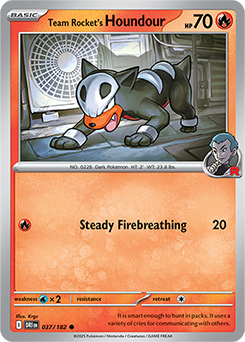 Team Rocket's Houndour (037/182) [SV10: Destined Rivals]