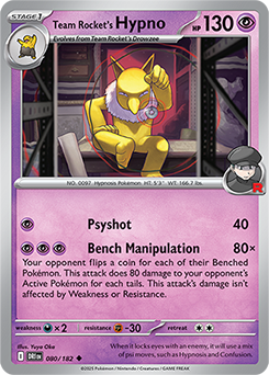 Team Rocket's Hypno (080/182) [SV10: Destined Rivals]