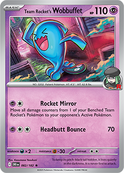 Team Rocket's Wobbuffet (082/182) [SV10: Destined Rivals]