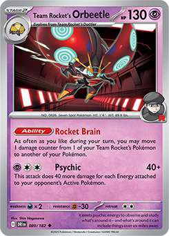Team Rocket's Orbeetle (089/182) [SV10: Destined Rivals]