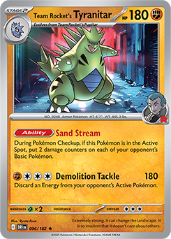 Team Rocket's Tyranitar - 096/182 [SV10: Destined Rivals]