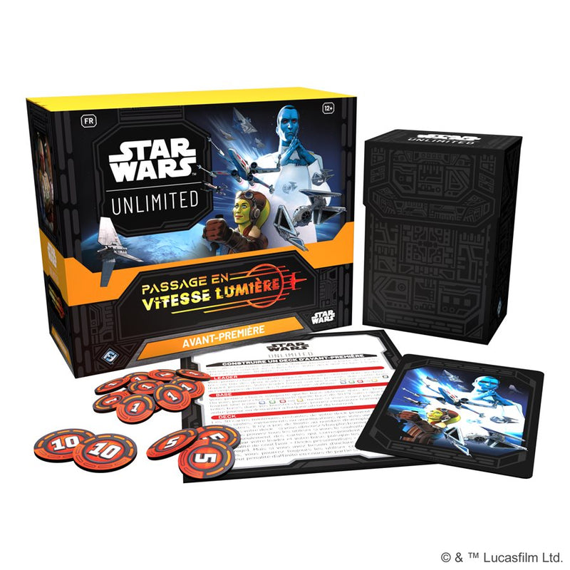 Star Wars : Unlimited : Passage en Vitesse Lumière Boîte de Prerelease (FR)