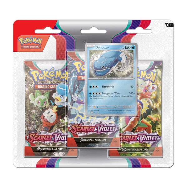 Pokemon SV1 Scarlet & Violet 3PK Blister Dondozo