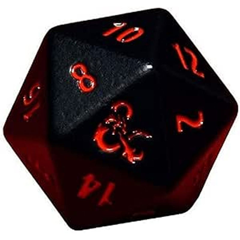 DND Heavy Metal Black and Red D20 Set of 2