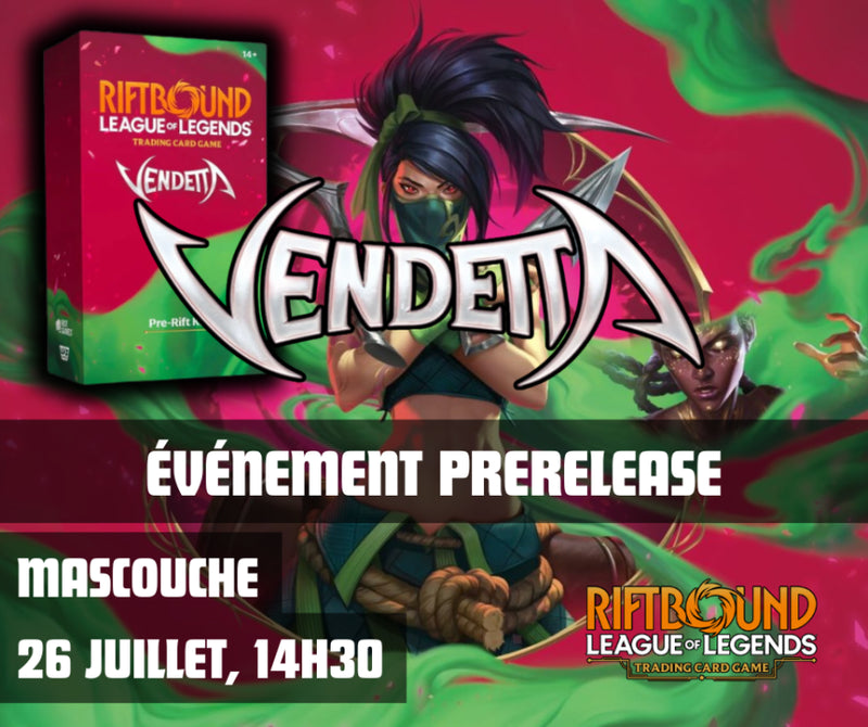 Pre-Rift Riftbound, Vendetta Dimanche 26 Juillet 14h30 Mascouche