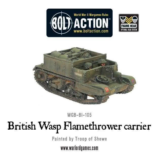 Bolt Action: Transporteur  Lance-Flammes Britannique Wasp (Précommande)