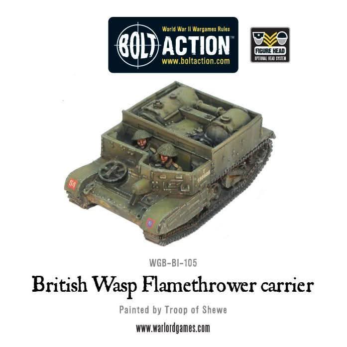 Bolt Action: Transporteur  Lance-Flammes Britannique Wasp (Précommande)