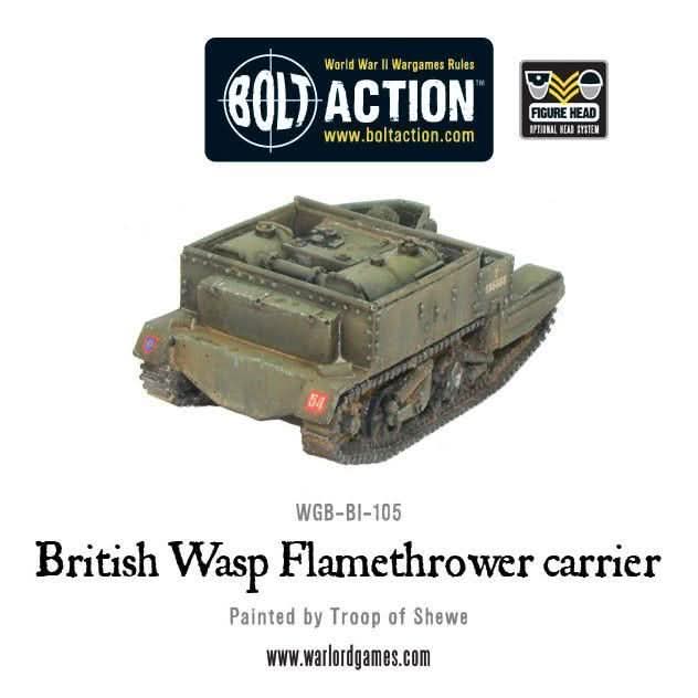 Bolt Action: Transporteur  Lance-Flammes Britannique Wasp (Précommande)