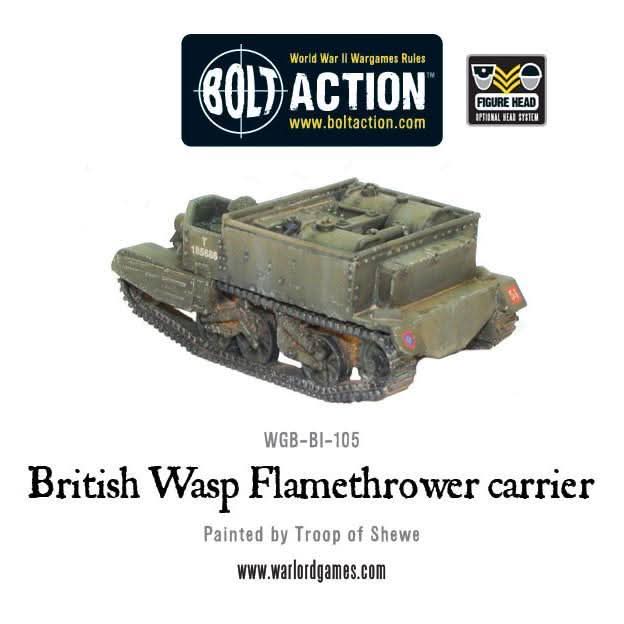 Bolt Action: Transporteur  Lance-Flammes Britannique Wasp (Précommande)