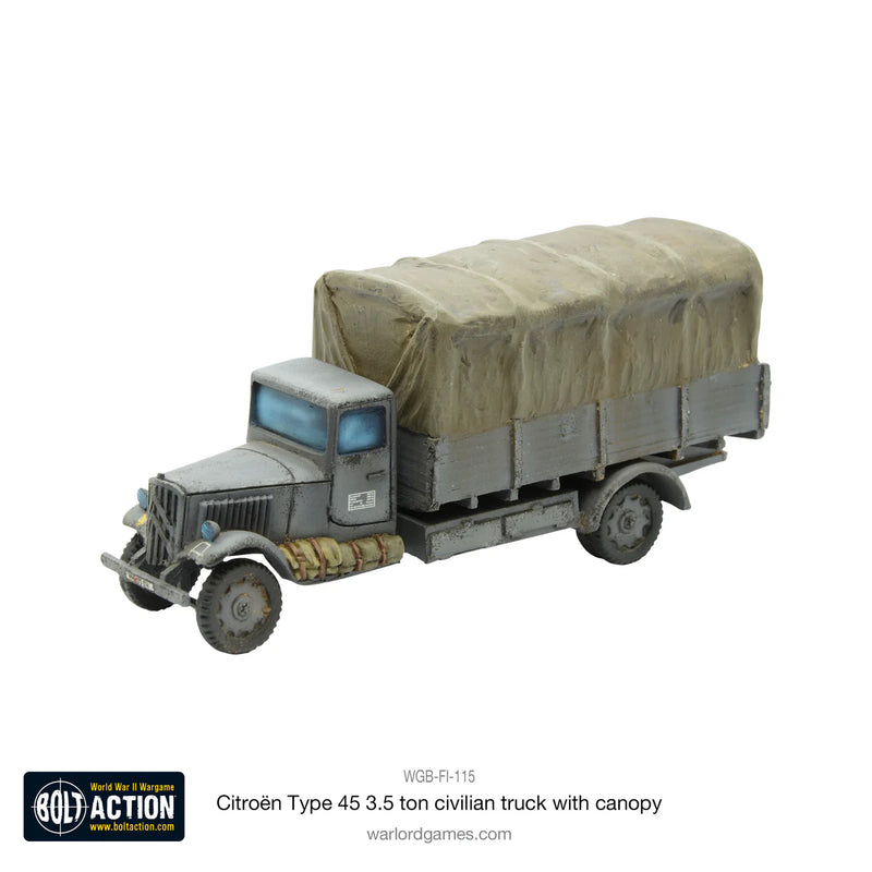 Bolt Action : Citroën Type 45 3,5 Tonnes, Camion Civil Avec Auvent 