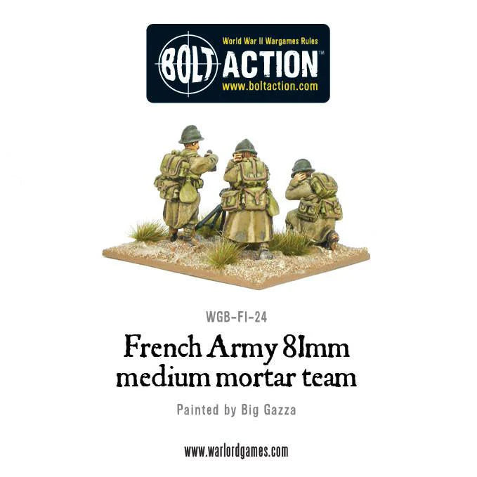 Bolt Action: French Army 81mm Medium Mortar Team