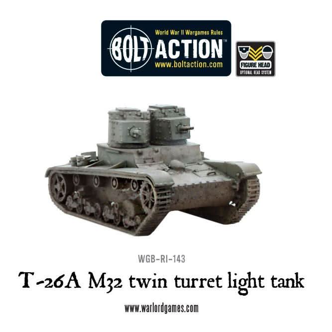 Bolt Action : Char Léger À Double Tourelle T-26A M32 (Précommande)