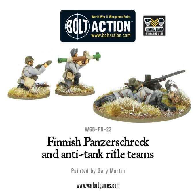 Bolt Action : Équipes Finlandaises De Panzerschreck Et De Fusils Antichars (Précommande)