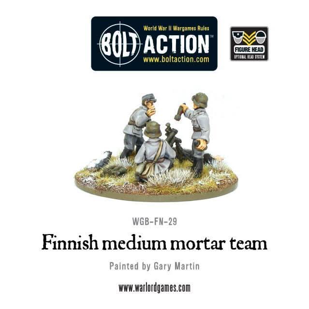Bolt Action : Équipe De Mortier Moyen Finlandaise (Précommande)
