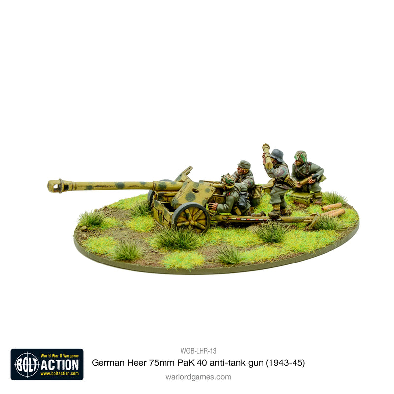 Bolt Action: German Heer 75mm PaK 40 Anti-Tank Gun (1943-45)
