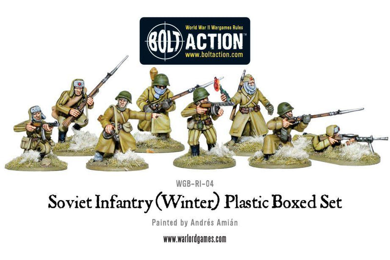 Bolt Action: Soviet Winter Infantry Plastic Box Set (EN)