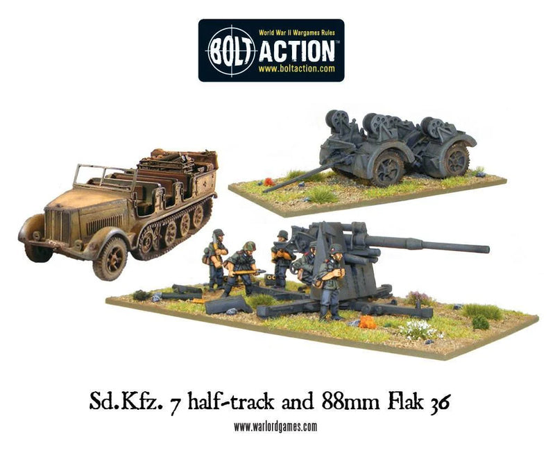 Bolt Action: Sd.Kfz 7 and 88mm Flak Gun (Preorder)
