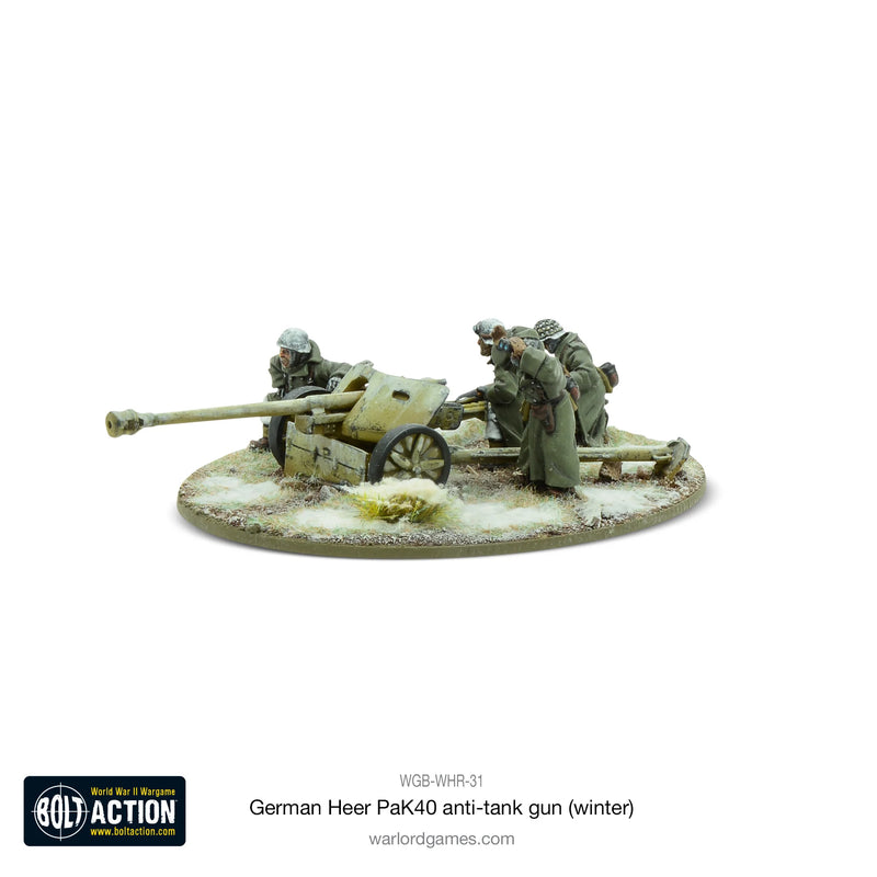 Bolt Action:  German Heer 75mm Pak 40 Anti-Tank Gun (Winter)