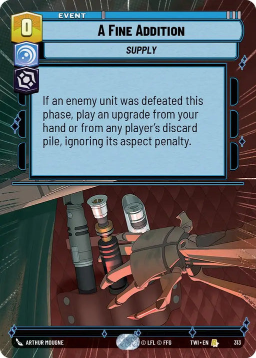 A Fine Addition (Hyperspace) (313) [Twilight of the Republic] - Star Wars: Unlimited Single