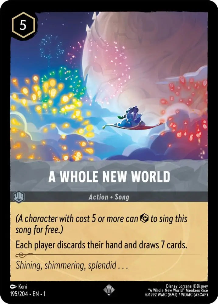 A Whole New World (195/204) [The First Chapter] - Lorcana Single