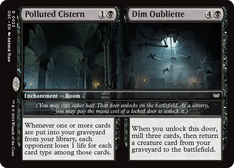 Polluted Cistern // Dim Oubliette [Duskmourn: House of Horror Commander]