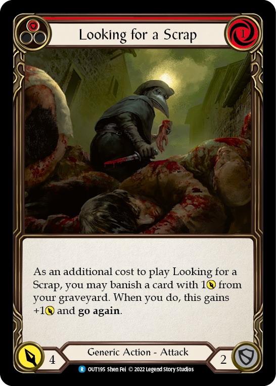 Looking for a Scrap (Red) [Outsiders] Rainbow Foil