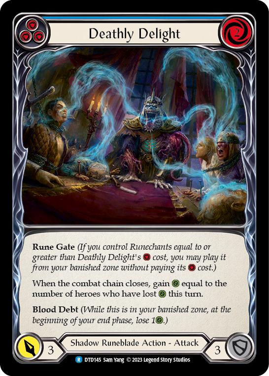 Deathly Delight (Blue) [Dusk Till Dawn] Rainbow Foil