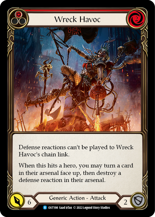 Wreck Havoc (Red) [Outsiders] Rainbow Foil