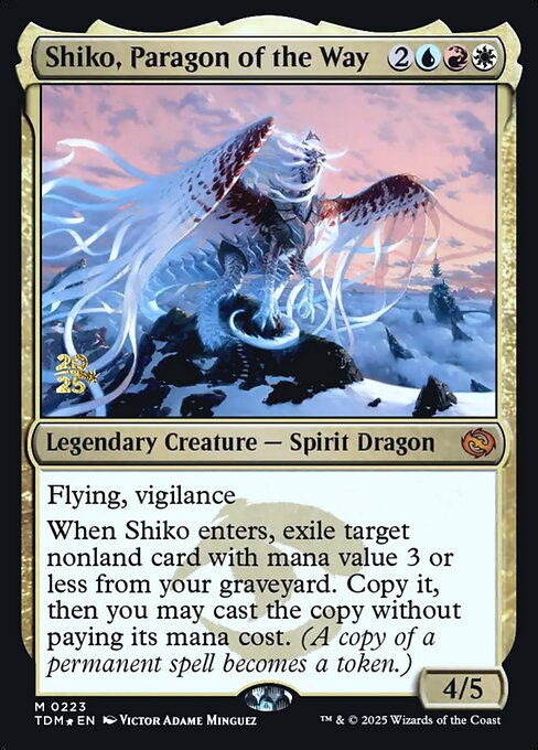 Shiko, Paragon of the Way (223s) [Tarkir: Dragonstorm Promos]