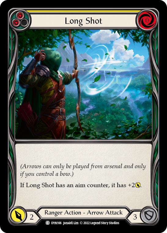 Long Shot (Yellow) [Dynasty] Rainbow Foil
