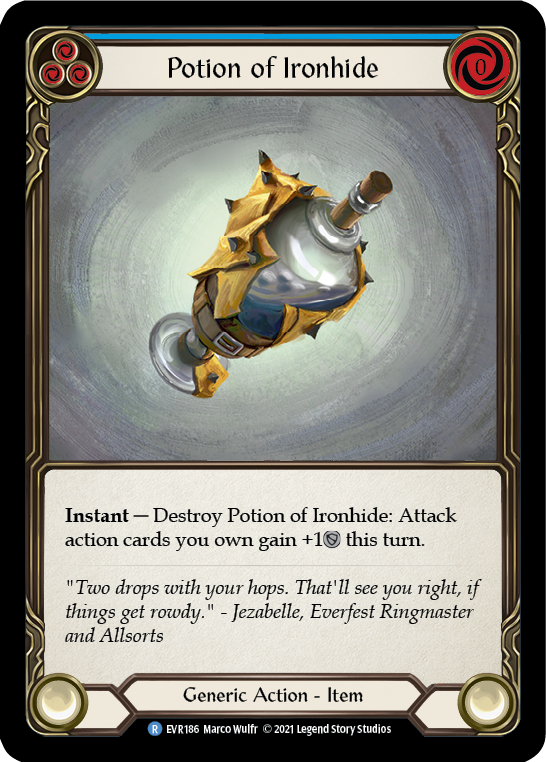Potion of Ironhide [Everfest] 1st Edition Cold Foil