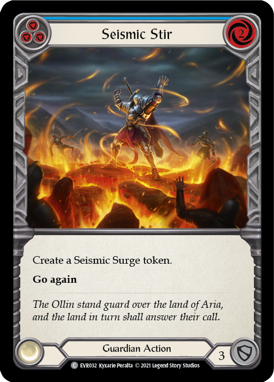 Seismic Stir (Blue) [Everfest] 1st Edition Rainbow Foil
