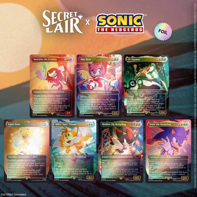Secret Lair x Sonic : Friends & Foes Édition Foil (Anglais)