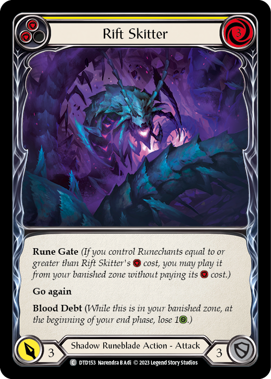 Rift Skitter (Yellow) [Dusk Till Dawn] Rainbow Foil