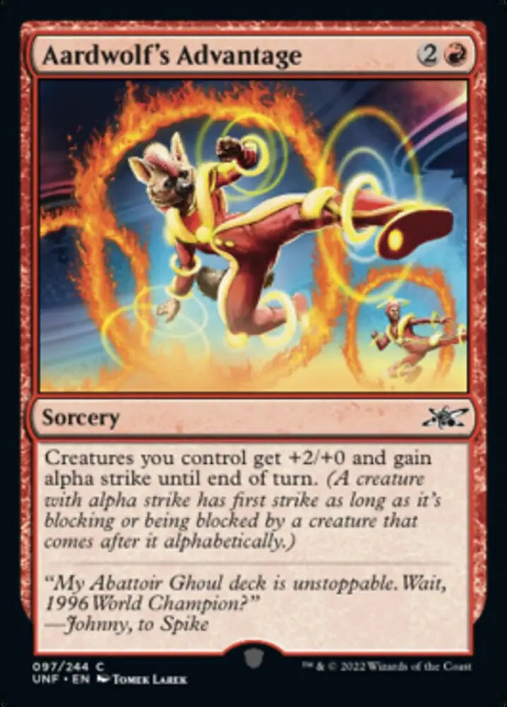Aardwolf’s Advantage [Unfinity] - MTG Single