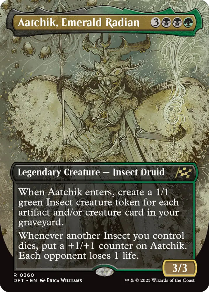 Aatchik Emerald Radian (Borderless) [Aetherdrift] - MTG Single