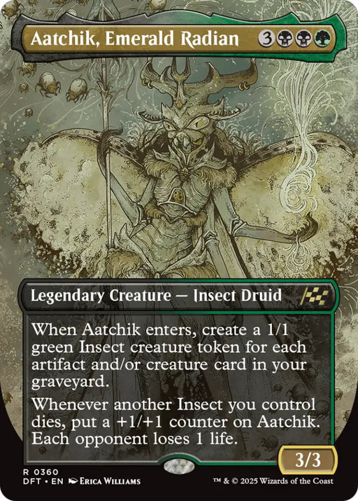 Aatchik Emerald Radian (Borderless) [Aetherdrift] - MTG Single