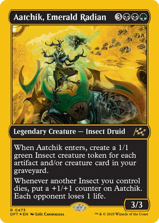 Aatchik Emerald Radian (First-Place Foil) [Aetherdrift] - MTG Single