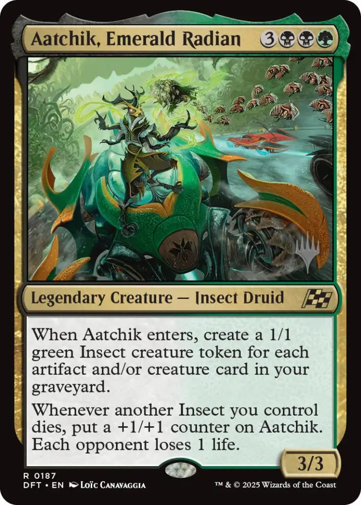 Aatchik Emerald Radian (Promo Pack) [Aetherdrift Promos] - MTG Single