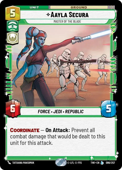 Aayla Secura - Master of the Blade (096/257) [Twilight of the Republic] - Star Wars: Unlimited Single