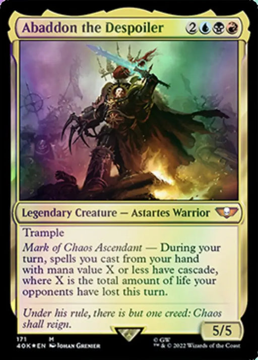 Abaddon the Despoiler (171) [Warhammer 40,000] - MTG Single