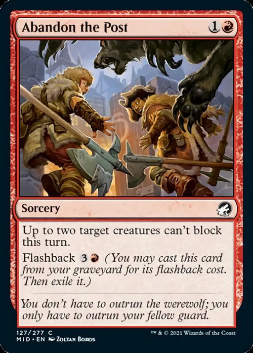 Abandon the Post [Innistrad: Midnight Hunt] - MTG Single