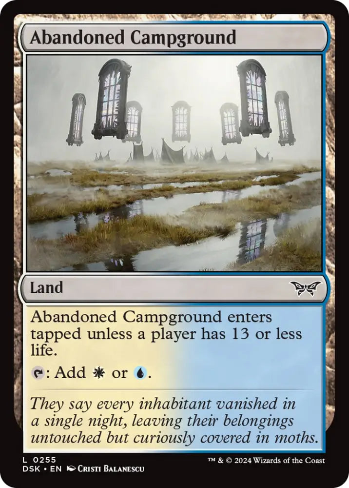 Abandoned Campground [Duskmourn: House of Horror] - MTG Single
