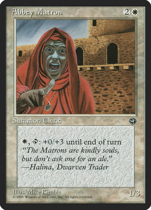 Abbey Matron (Halina Flavor Text) [Homelands] - MTG Single