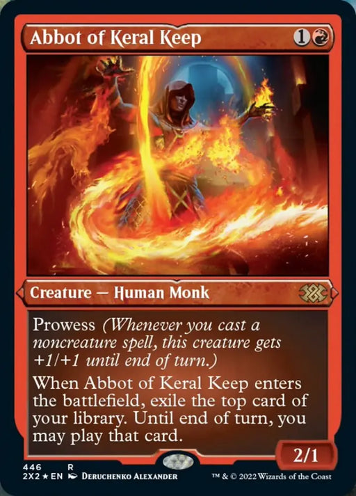 Abbot of Keral Keep (Foil Etched) [Double Masters 2022] - MTG Single