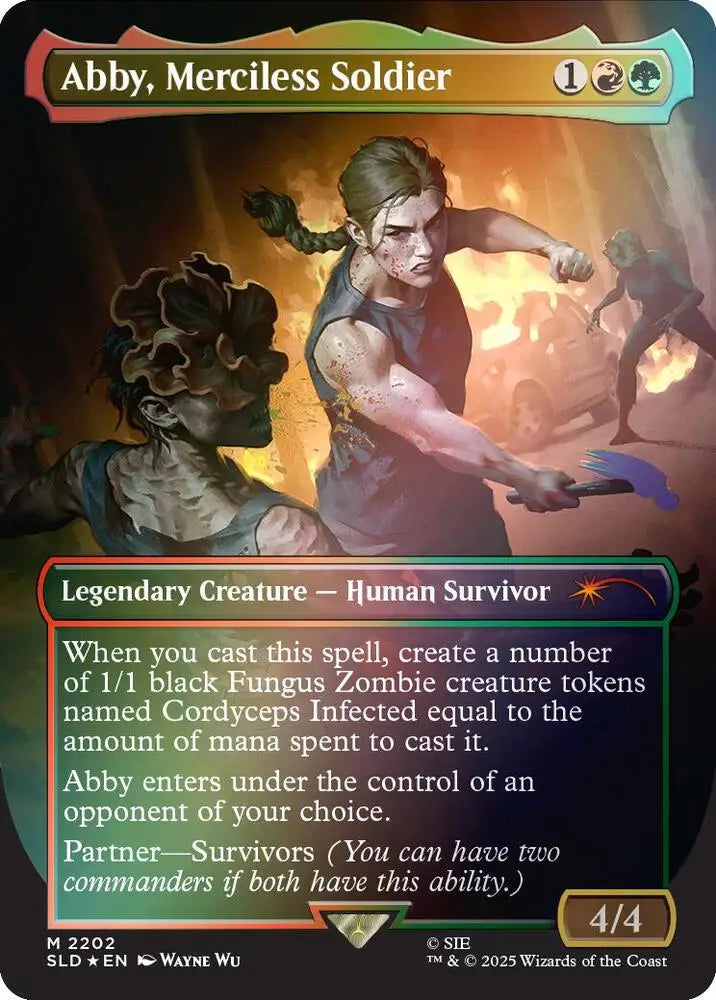 Abby, Merciless Soldier (Rainbow Foil) (2202) [Secret Lair Drop]